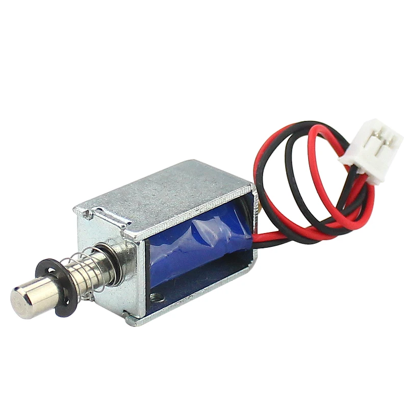 Small DC12V electromagnetic solenoid push-pull solenoid stroke 4mm mini solenoid coil