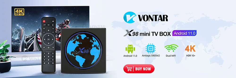 RockTek GX1 UHD Google TV 14 Box Netflix Google Certified 4GB 32G Realtek1325 Support Dolby Atmos 2T2R Wifi6 BT5.2 Android TVBox