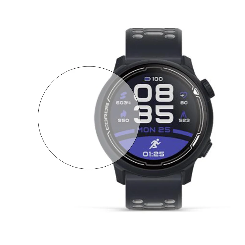 Película protectora de vidrio templado duro para Coros PACE 3/2 Sport Smart Watch Pace3 Pace2 cubierta protectora de pantalla
