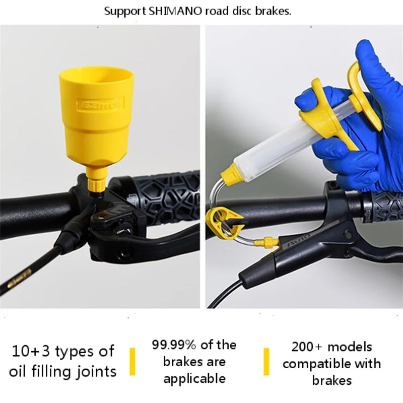 Bike UNIVERSAL Bleed Kit Hydraulic Disc Brake Oil Tool Set for SHIMANO MAGURA AVID SRAM FORMULA HAYES NUTT ZOOM with Funnel