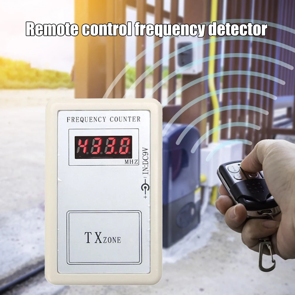 Handheld Remote Control Wireless Frequency Meter Digital Counter Tester 250-450MHz for Car Auto Garage Door Cymometer Detector