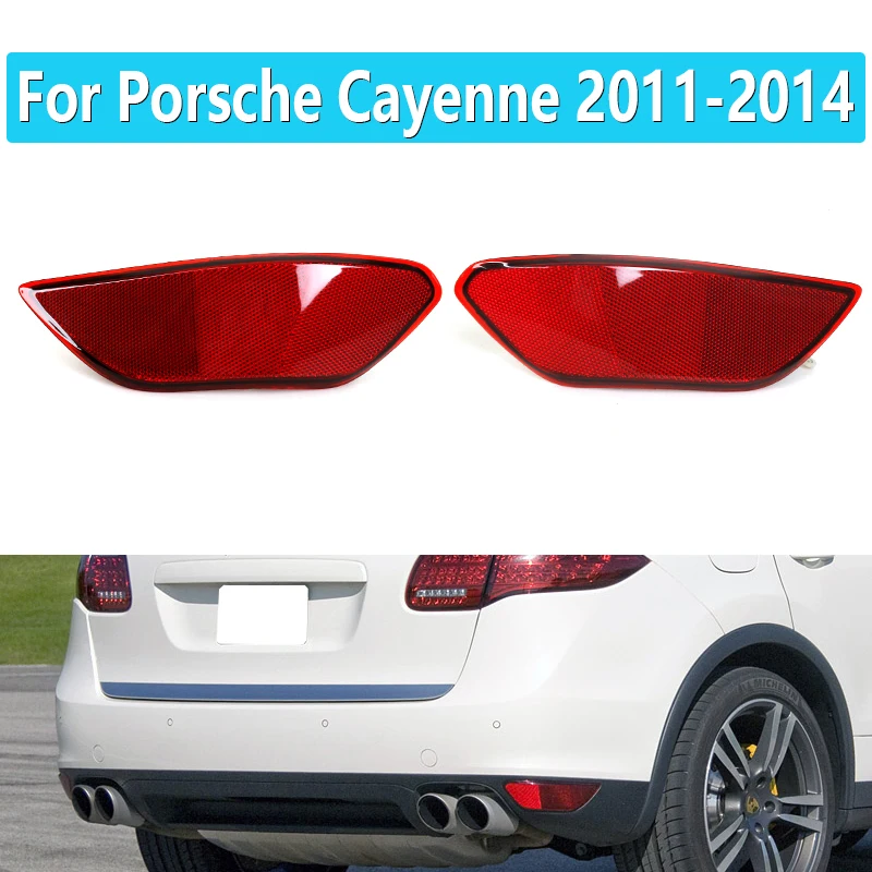 Car Red Rear Bumper Rear Bumper Lamp Reflector Lamp Reflector For Porsche Cayenne 2011 2012 2013 2014 95863110500  95863110600