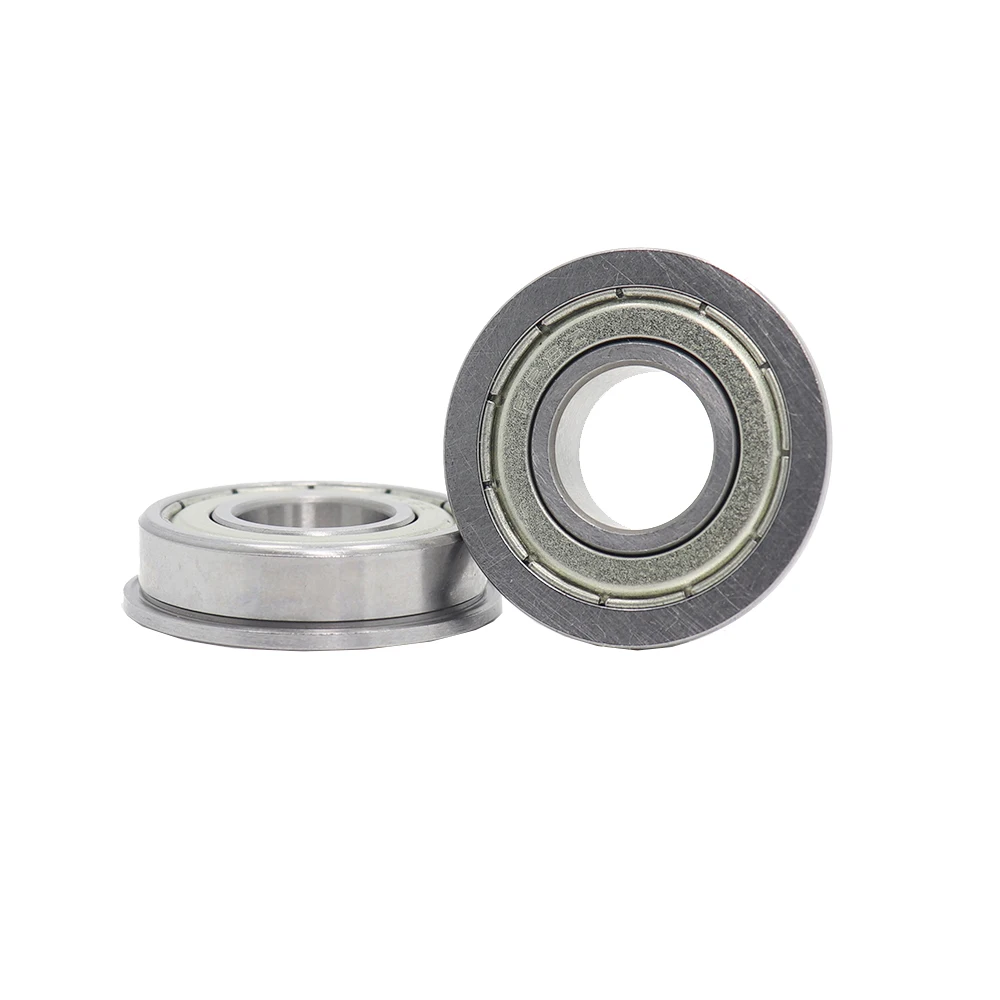 FR8ZZ Bearing 12.7x28.575x7.938mm ( 10 PCS ) ABEC-1 Miniature Flanged FR8ZZ Ball Bearings RI-1218ZZ