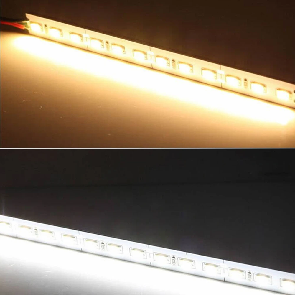 LED Aluminum Bar Light Rigid Strip DC12V SMD5730 Aluminum Alloy 50cm 36leds Supper Bright Cabinet Home decoration lighting 10pcs