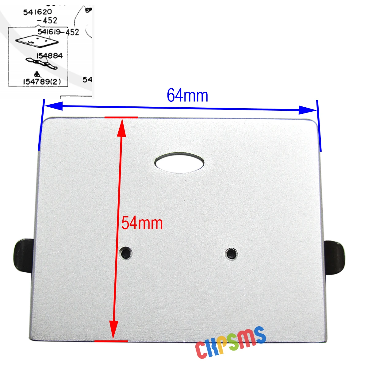 #541620-452 Bed Slide Plate FOR Juki DDL-227,DDL-5530,DDL-555 Singer 20U 31-15 CONSEW 210, 220, 2230, 230, 231 Sewing Machines