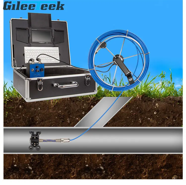 HD 1080P Camera Video Recorder H1L with 12PCS Night Vision Light Waterproof IP68 with DVR Video Pipe Inspection Equipment