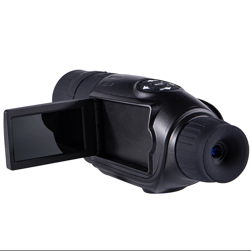 2019 New Infrared Digital Night Vision 5-20X Zoom Magnification Monocular Telescope with External LCD Screen for Night Hunting