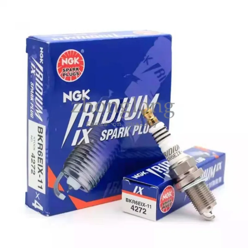 4 pcs original spark plug BKR6EIX-11 4272 spark plug(4pieces)