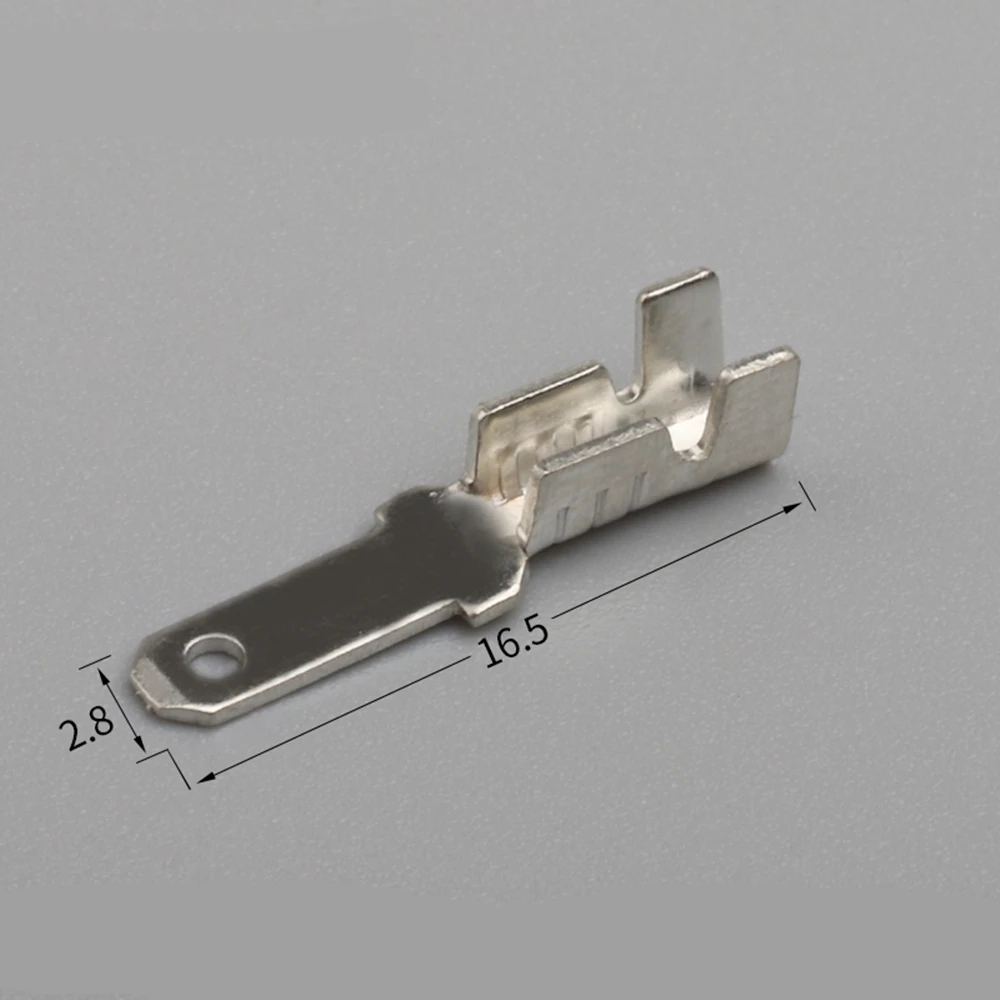 50Sets(200pcs) 2.8mm Wire Connectors Crimp Terminals Crimp Female/Male Spade Terminals With Transparent Insulating Sleeves 2.8