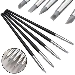 5Pcs Dental Harz Pinsel Stifte Dental Gestaltung Silikon Zahn Werkzeug Für Klebstoff Verbund Zement Porzellan Zähne Werkzeuge Mundhygiene