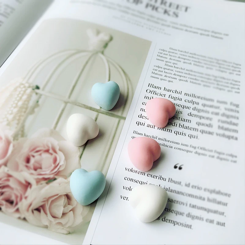 7holes 3D Love Shape Mini Love Silicone Mold Soap Mold Aroma Plaster Gypsum Mould DIY Ice Cube Tray Molds Chocolate Cake Decor