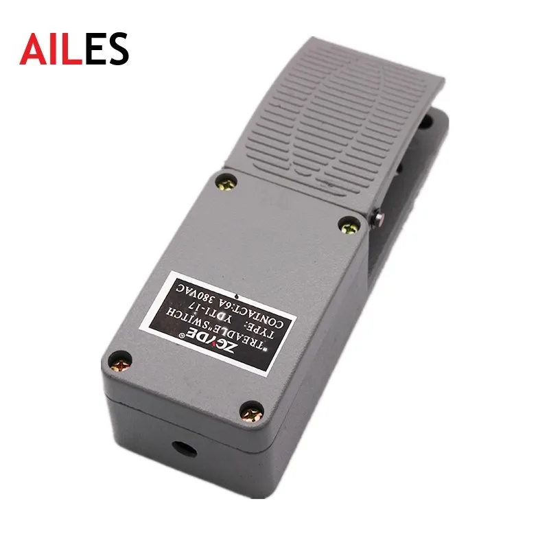 

YDT1-17 High Quality Foot Switch Aluminum Shell Reset Single Pedal Switches with KH9011 Chip Silver Contact 1NO 1NC