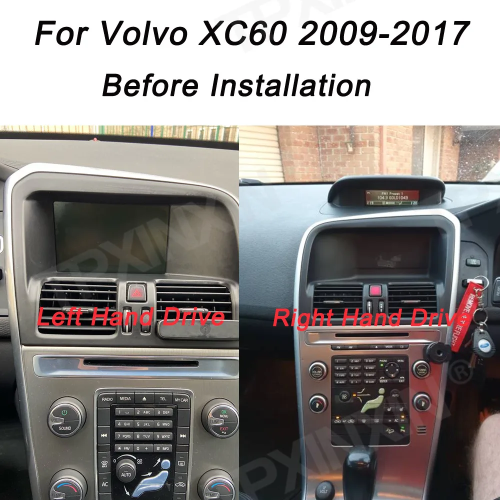 Android 13.0 QLED Screen For Volvo XC60 2009-2016 Car GPS Navigation Stereo Unit Multimedia Player Rdio tape recorder Head unit