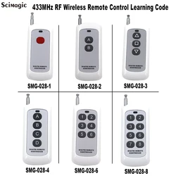 1/2/3/4/6/8 buttons Remote Control 433mhz Long Range Wireless Presenter Controller RF Module Remote Control (learning code 1527)