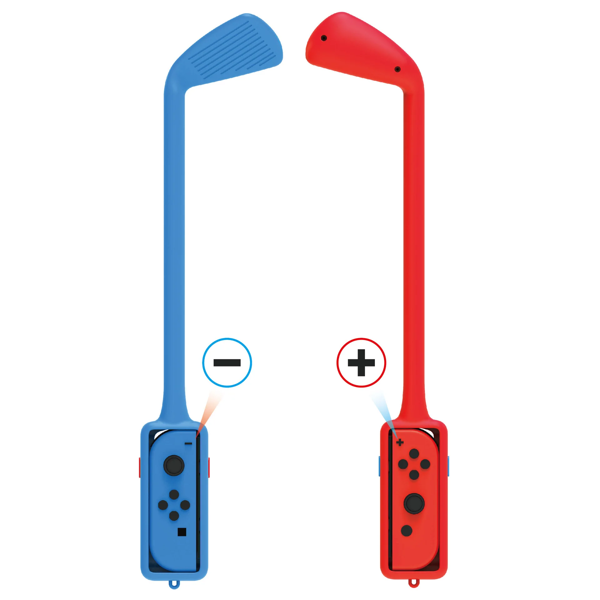 Golf Grip for Nintendo Switch Golf Club for NS Joy-Con Golf Rushing Left and Right Small Handle Game Accessories with Wristband