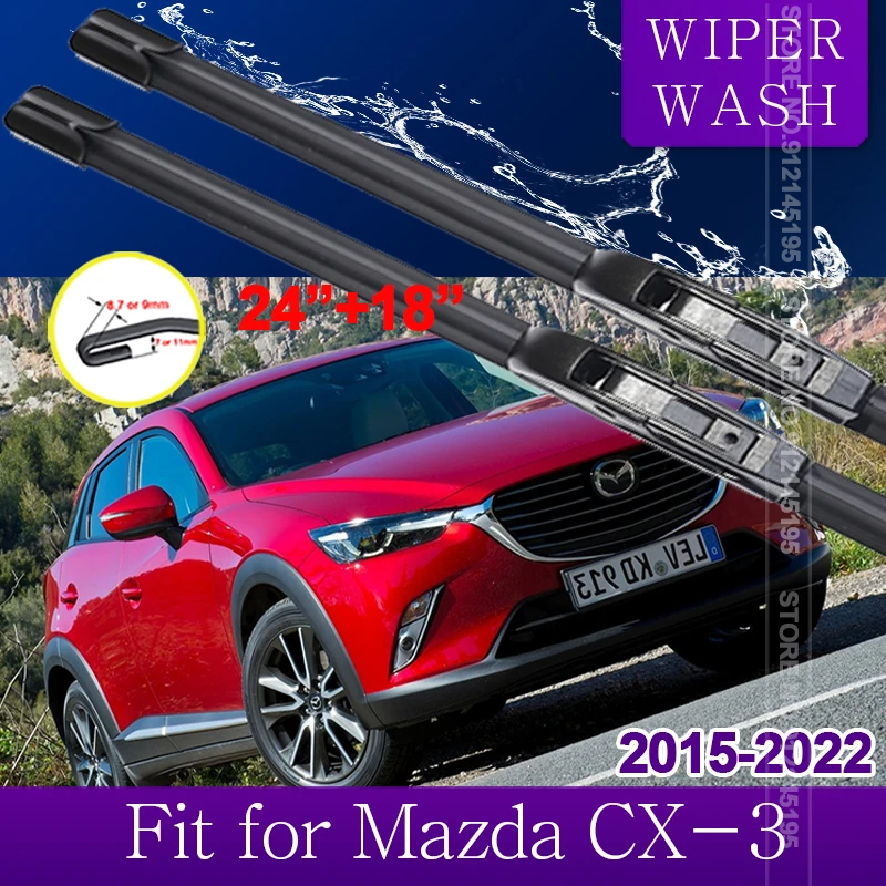 Car Wiper Blade for Mazda CX-3 2015~2022 CX3 CX 3 DK Front Windscreen Windshield Wipers Car Accessories 2016 2017 2018 2019 2020