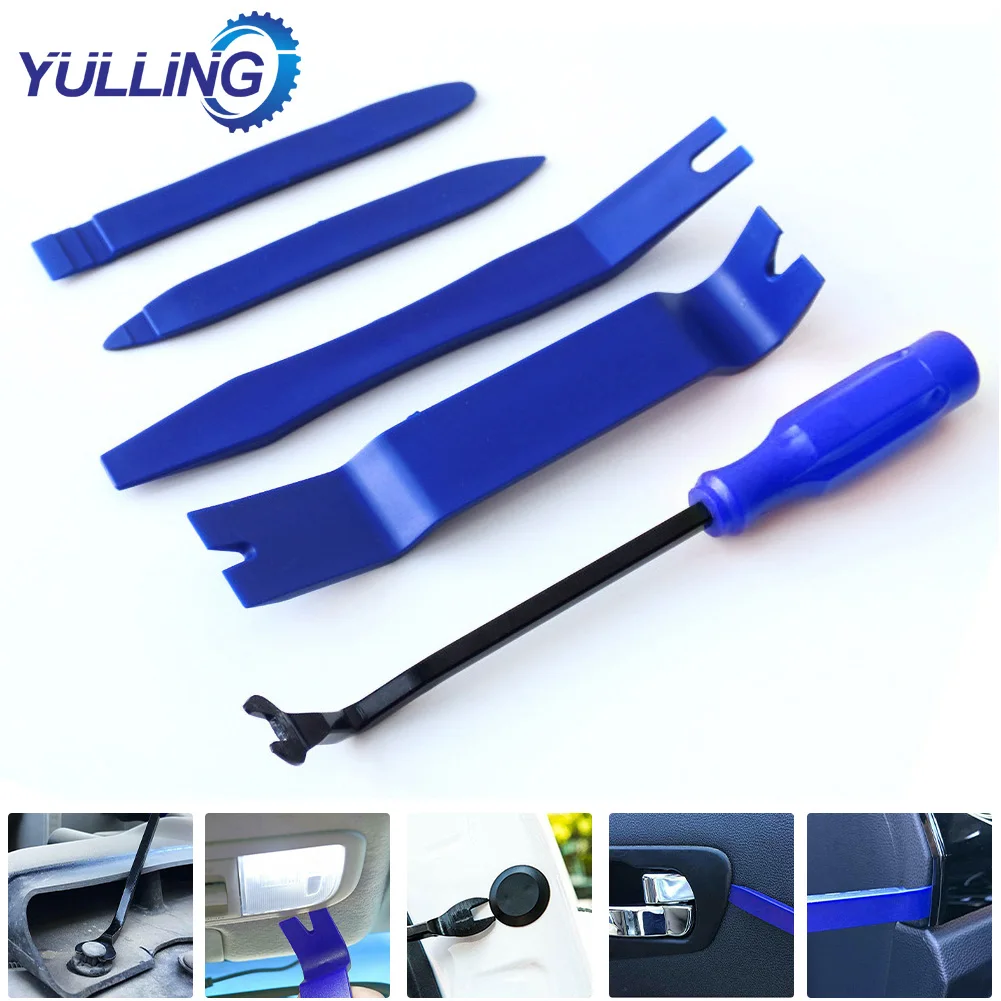 

5PCS Quality Car Trim Removal Tool Kit Set Door Panel Fastener Durable safe Auto Dashboard Plastic Tools Remover