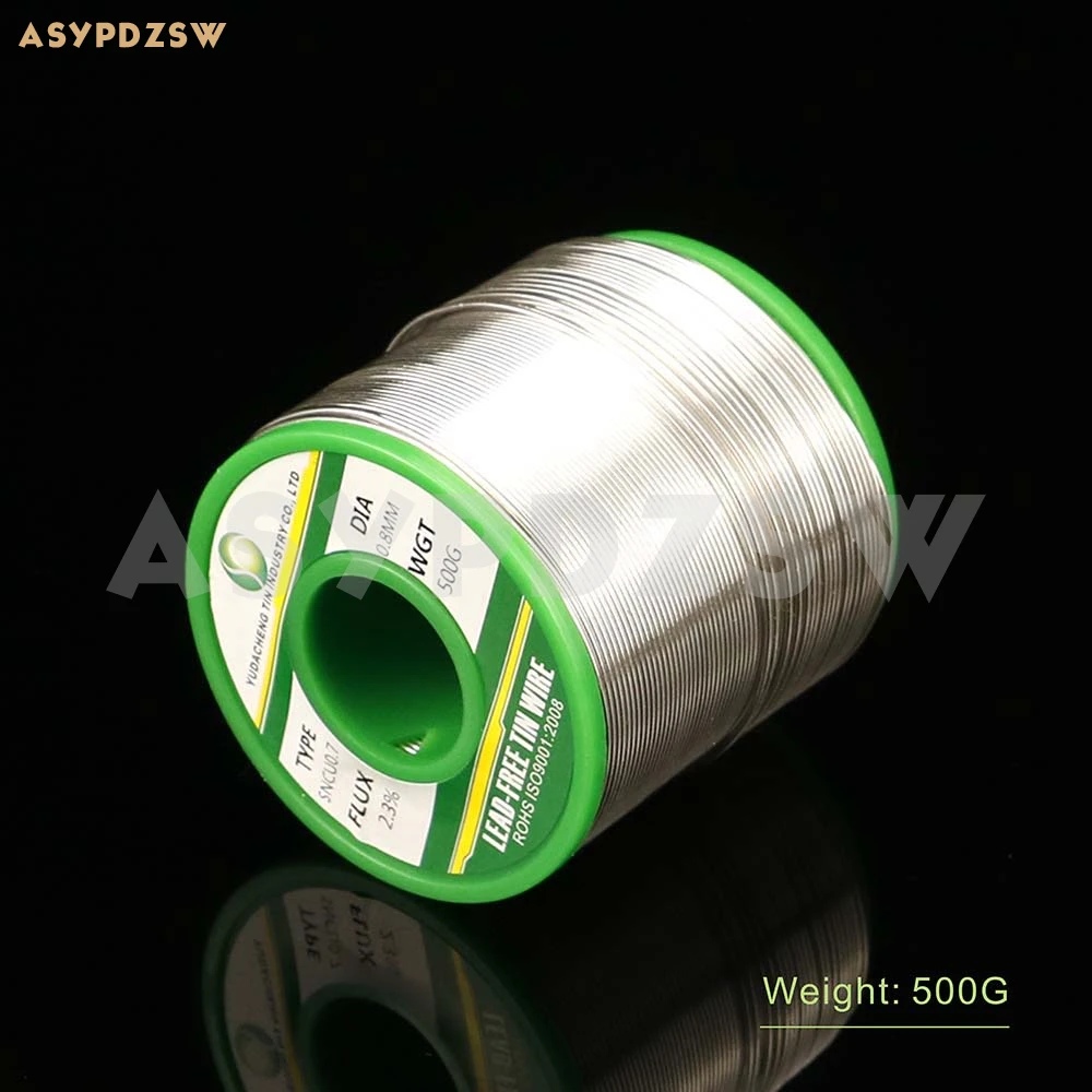 HI-END Sn99.3/Cu0.7 No-clean active rosin environmentally friendly Lead-free solder wire 0.6/0.8/1.0/1.2mm 500g Tin wire