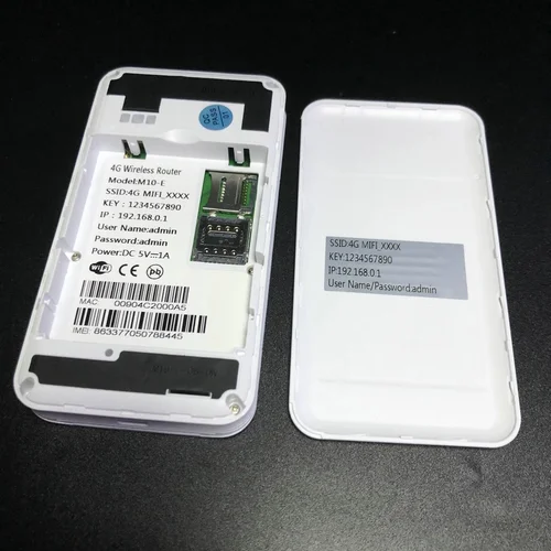 Imagen 2 del producto Enrutador inalámbrico de bolsillo M10 4G, módem de tarjeta Sim LTE, punto de acceso móvil de 3000mAh