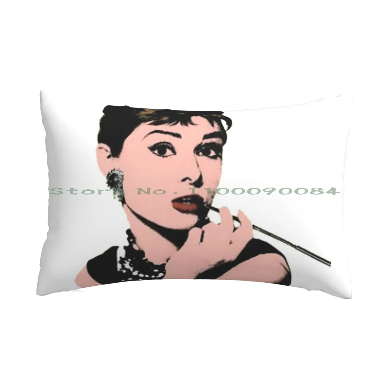 Audrey Hepburn Stickers Pillow Case 20x30 50*75 Sofa Bedroom Why You Eat So Much Pizza Lover Love For Fivesome Cock Edit To