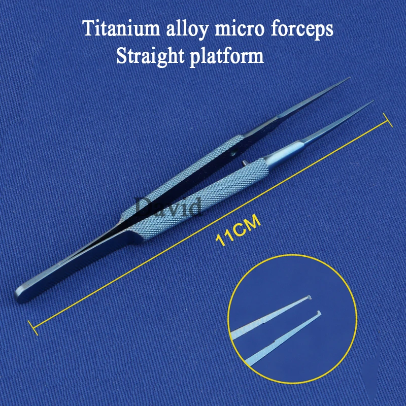 Micro forbici in lega di titanio per strumenti microscopici, denti congiunti, sonde per pinze, ganci, spatole, pinzette per specchi