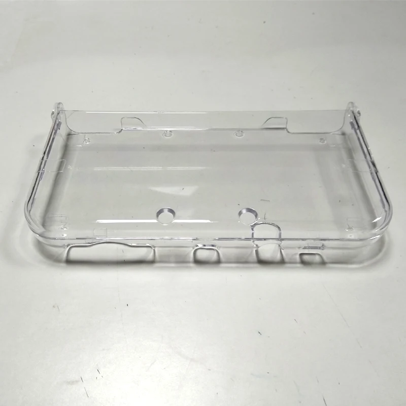 Capa de cristal rígido de alta qualidade, capa transparente para console 3ds xl/ll, capa protetora antiarranhões e poeira