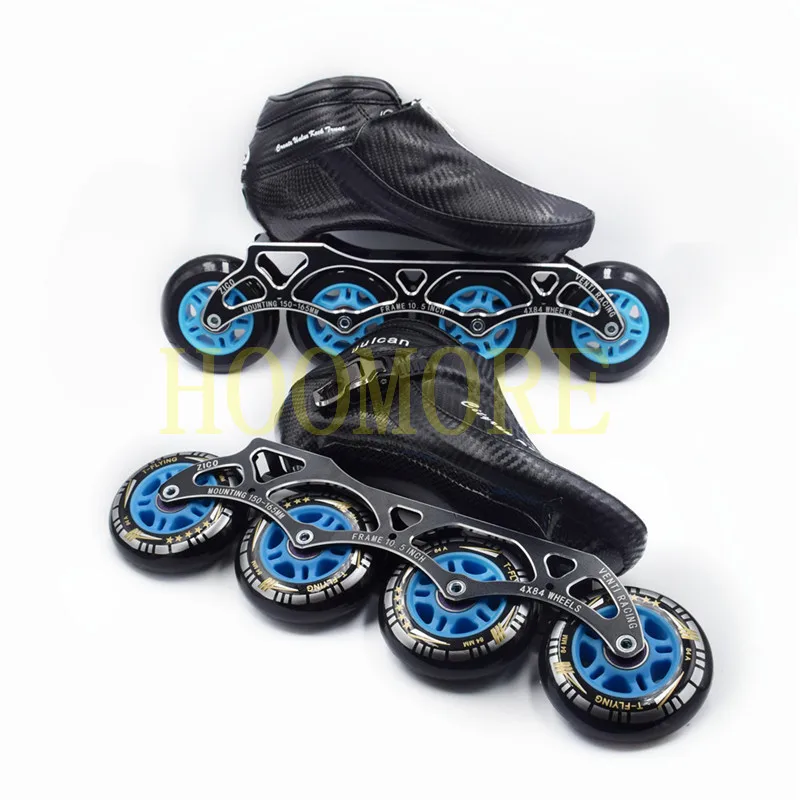 2019 CITYRUN Roller Carbon Fiber 4 wheel 84mm Kids Professional Inline Speed Skates CT Patines Practice Training Race Sneaker 84