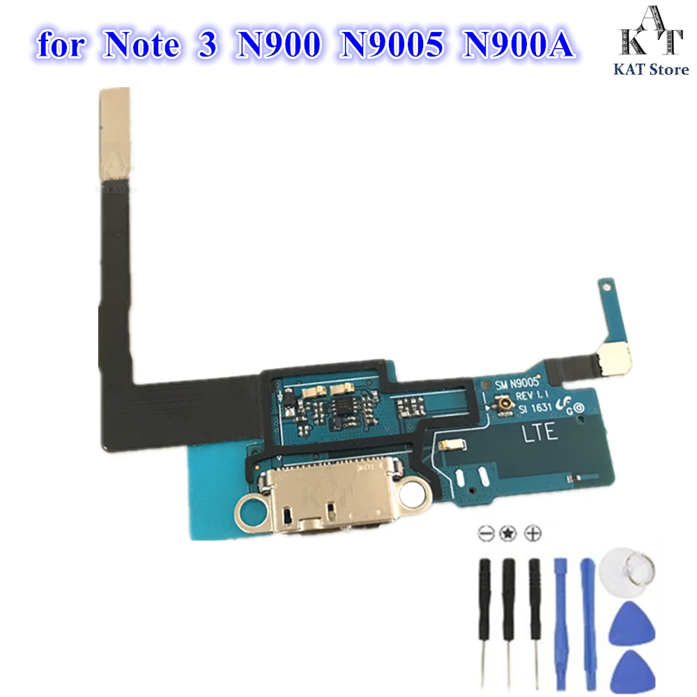 1Pcs Replacement New USB Charging Port Dock Microphone Connector Flex Cable For Samsung Galaxy Note 3 N900 N9005 N900A T P