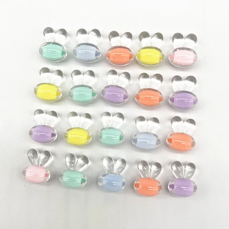 15pcs 13*15mm Acrylic Beads Loose Spacer Beads for Jewelry Making DIY Handmade Accessories (Hole:2.5mm)