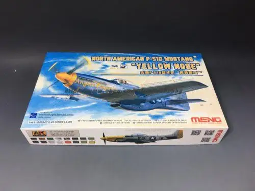 Meng 1/48 North American P-51D Mustang Yellow Nose LS-009 Model kit