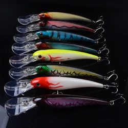 8pcs 16.5cm 28g Pesca Big Minnow Fishing Lures Deep Sea Bass Lure Artificial Wobbler Fish Crankbait Swim Bait Diving 3D Eyes