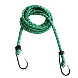 1.5M 1 Stretch Car Luggage Roof Rack Strap Hooks Elastic Bungee Cords Hooks Lightweight Bikes Rope Tie