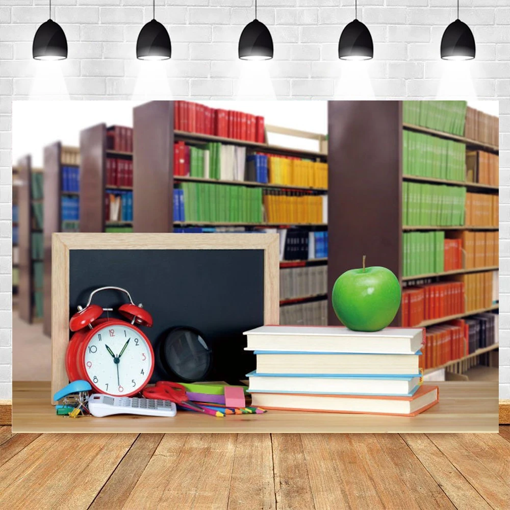 Yeele Blackboard Bookshelf Books Background Photocall Students Back to School Party Backdrop Photography Photo Studio Photophone