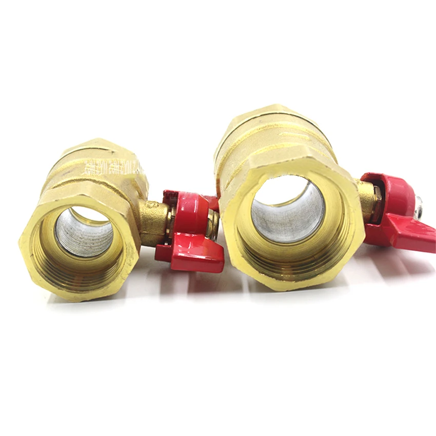 DN15/ DN20/DN25 Large Flow Thickening Brass Ball Valve Save Space Butterfly Handle Ball Check Inner Thread /inner Outer Thread