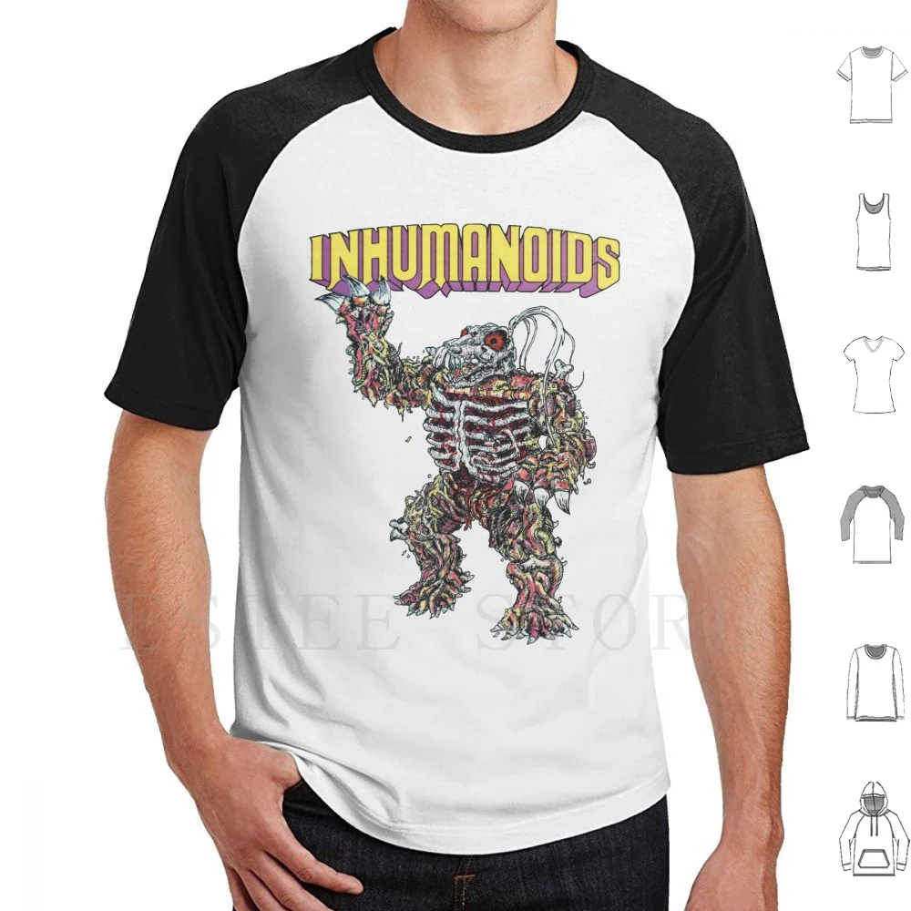 Inhumanoides D.compose camiseta hombres algodón 6xl Inhumanoides D compuesto Metlar Thundercats G I Joe Conan Comic Con Horror 80s 80s