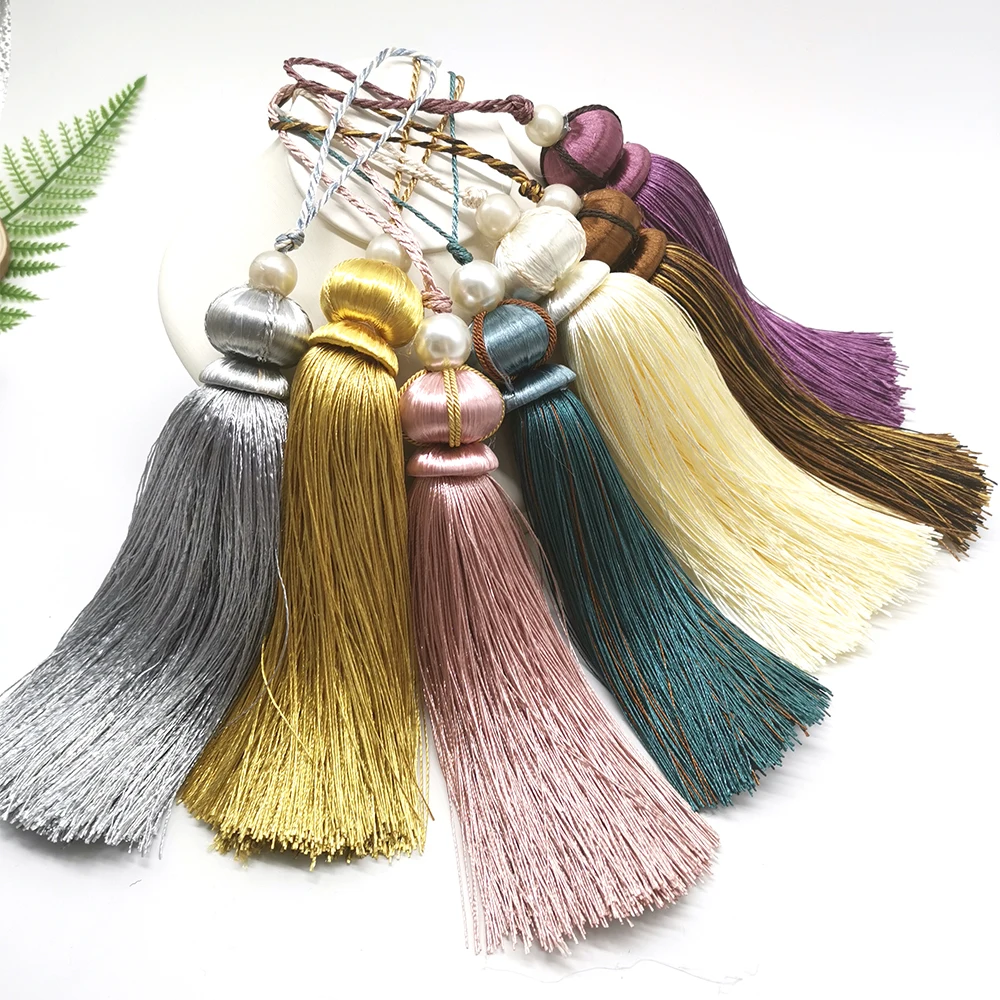 Euro Style Curtain Tassels Polyester Big Tassels 30cm silk tassels Decorative tassels DIY for crafts Curtain Valance Accessories