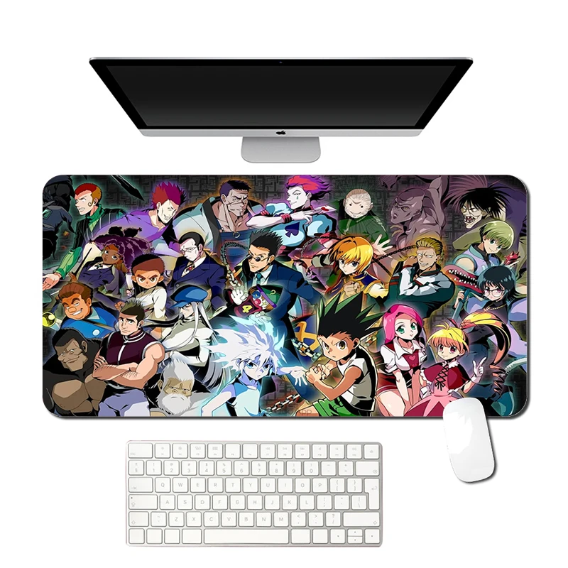 

Hunter X Hunter Mouse Pad Gamer Gaming Pc Table Large Keyboard Mousepad Anime Computer Desk Mat Kawaii Gamers Accessories Rugs