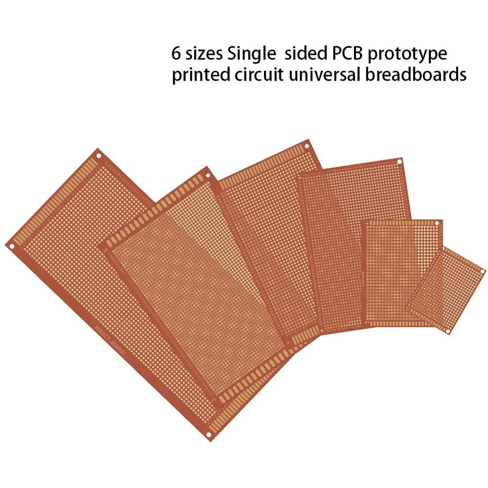 32 Chiếc Mặt Đơn Nguyên Mẫu PCB Đa Năng Ban Thực Nghiệm Bakelite Mặt Đồng 2 Mặt In Hình Circuirt Bảng Vàng