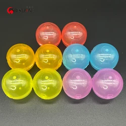 50 pces 45*45mm plástico pp brinquedo colorido com transparência articulado bola de surpresa conjunta bola fácil fechamento aberto para a máquina de venda automática