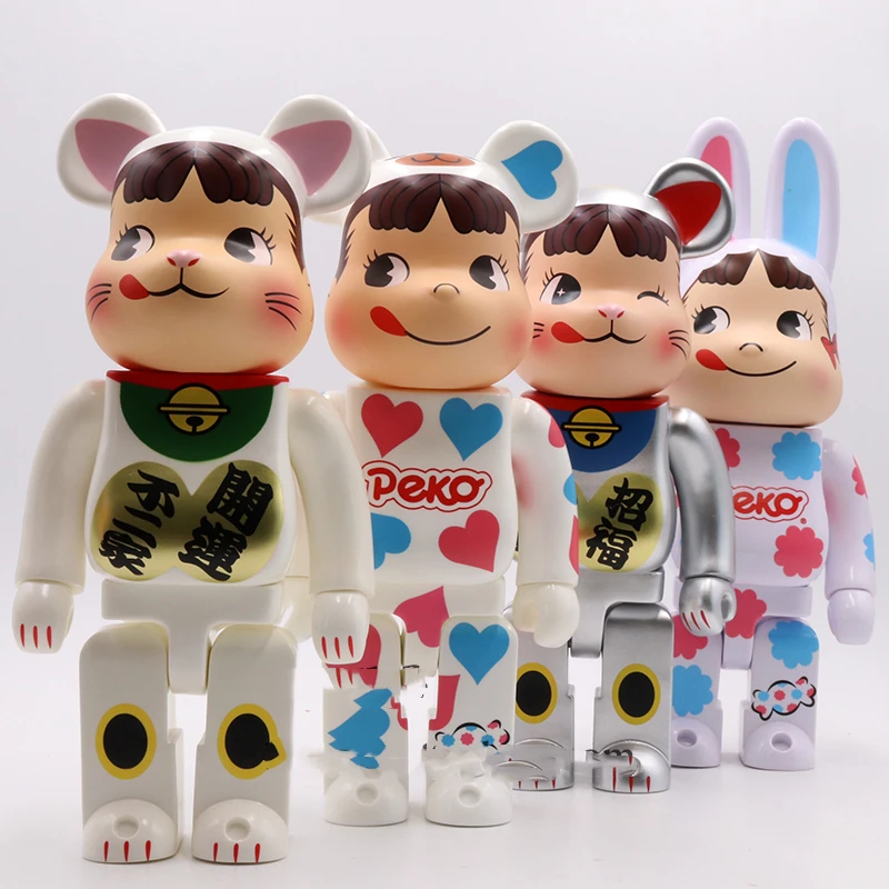 

FREE Fashion doll Lightning milk girl 16 styles 11inch 28cm 400% Be@rbrick violent bear building block bear DIY Fashion Toy