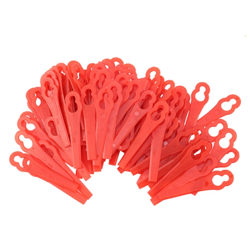 100pcs Swing Plastic Blade Pendants for DKGT06 20V Lithium 1500mAh Cordless Grass Trimmer Garden Timmer A