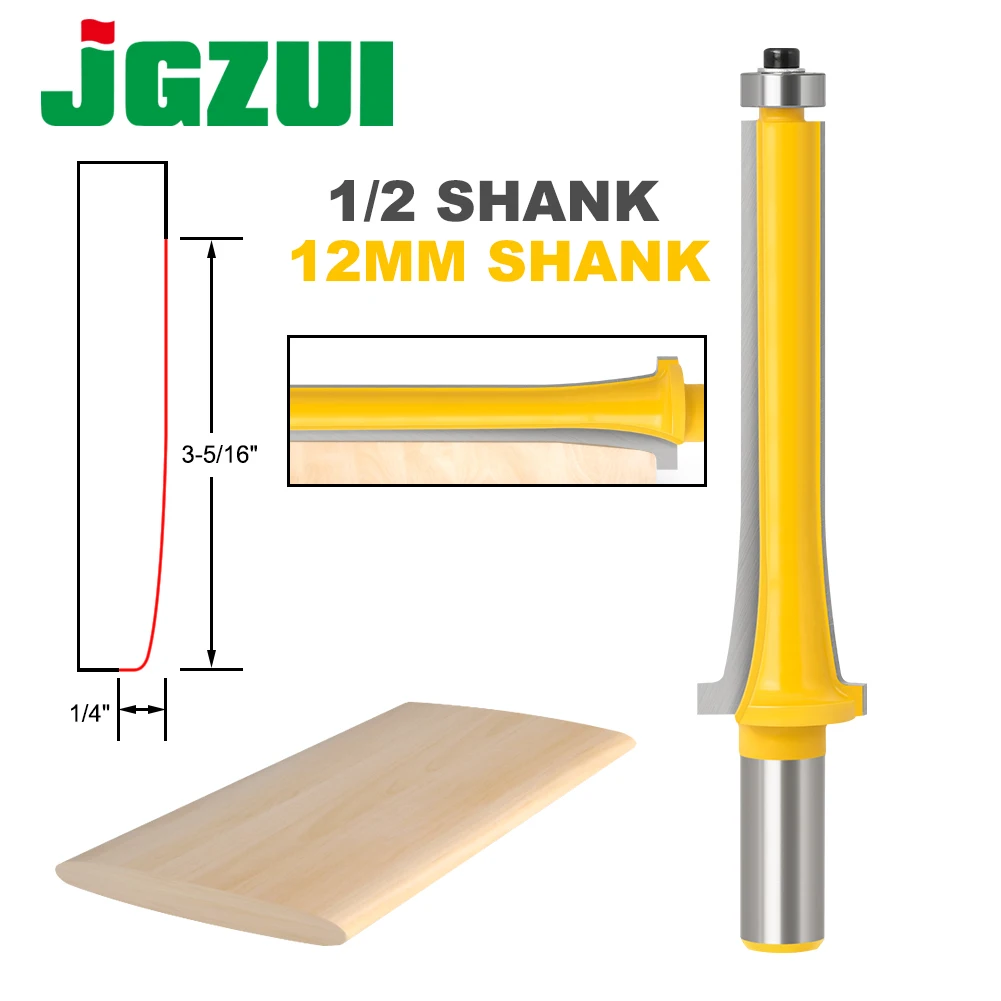 12mm 1/2in Shank Industrial Quality Louver Slat Router Bit - Medium C3 Tungsten Carbide Cutters