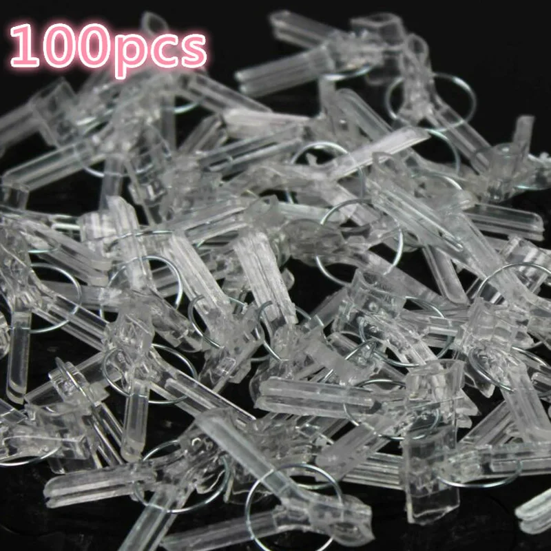 50/100pcs Grafting Clips Vegetables Grafted Clamp Garden Plants Seedling Transparent Plastic Joint Gardening Tools