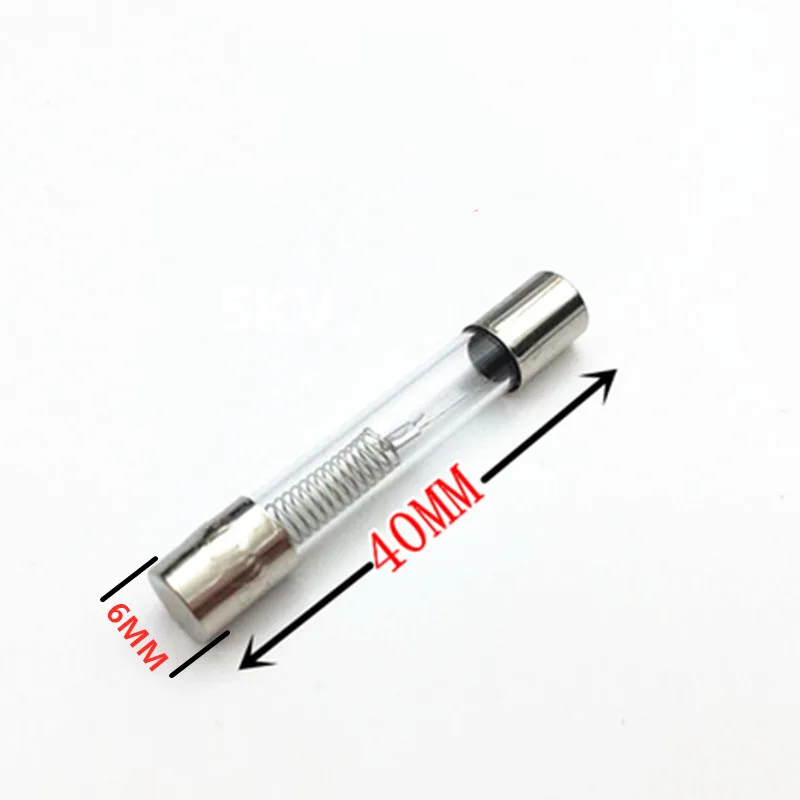 5PCS/Lot 5KV Microwave Oven Fuse 6*40mm 0.65A 0.7A 0.75A 0.8A 0.9A Glass Tube Fuse 5000V 650MA 6x40mm High-Pressure Fuse