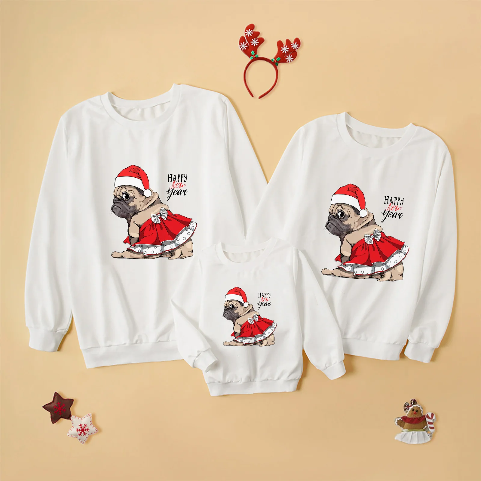 Christmas  Wine Glass Cotton Mother Daughter Matching Mum Baby Sweaters Family Set Mom  Mommy and Me Clothes Women Toddler Swea