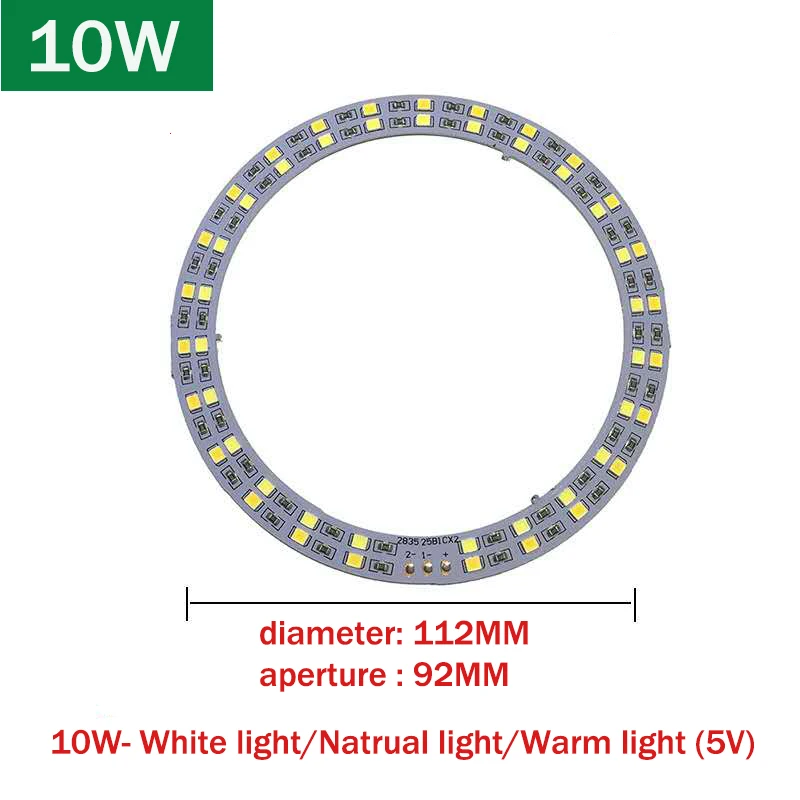 DC5V ściemniania chip LED 5/10/12W powierzchni źródło światła SMD 5730 LED światła koraliki DIY Tricolor regulowana dioda żarówka biały ciepły biały