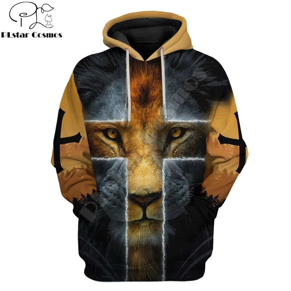 

Animal Funny Lion Jesus 3D Printed Men Hoodie Harajuku Fashion Sweatshirt Unisex Casual Jacket Pullover sudadera hombre DW085