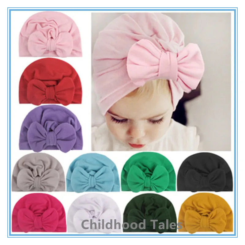 

Baby products baby bow knotted pullover hat children hat