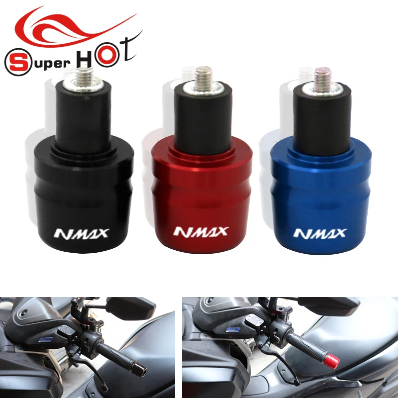 

For YAMAHA NMAX155 NMAX 155 N MAX 155 N-MAX155 N-MAX 155 Motorcycle Accessories CNC Handlebar Hand Grips Handle Bar End Cap