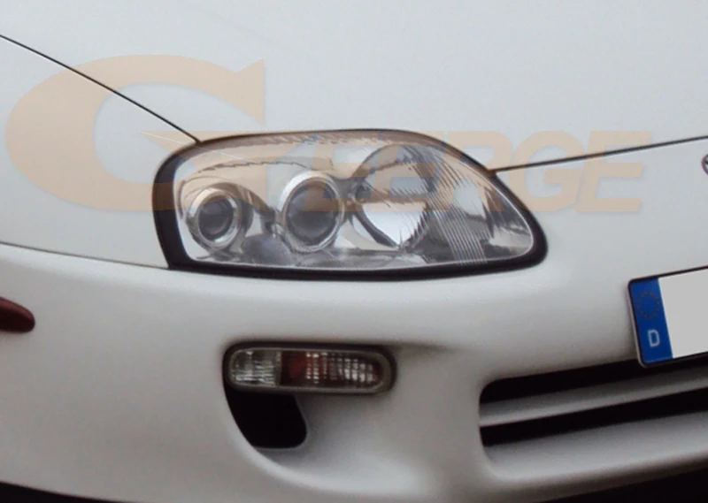 For Toyota Supra MKIV Mk4 JZA80 1993-2002 Excellent Ultra Bright COB Led Angel Eyes Halo Rings Kit Day Light